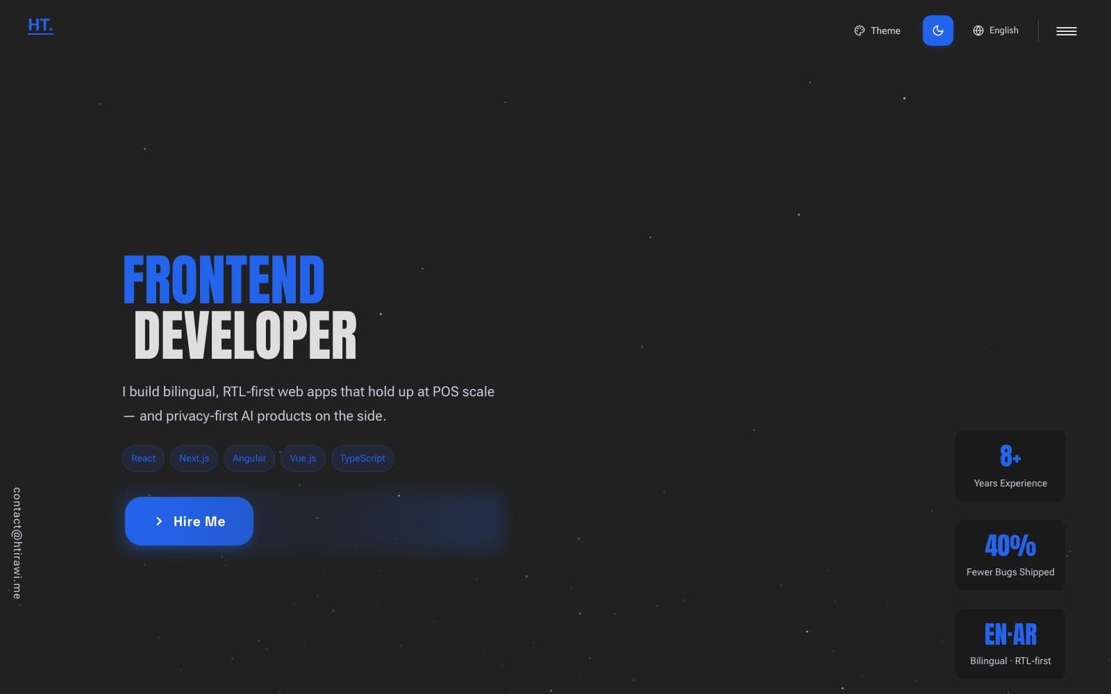 Portfolio Website — screenshot 1 of 5